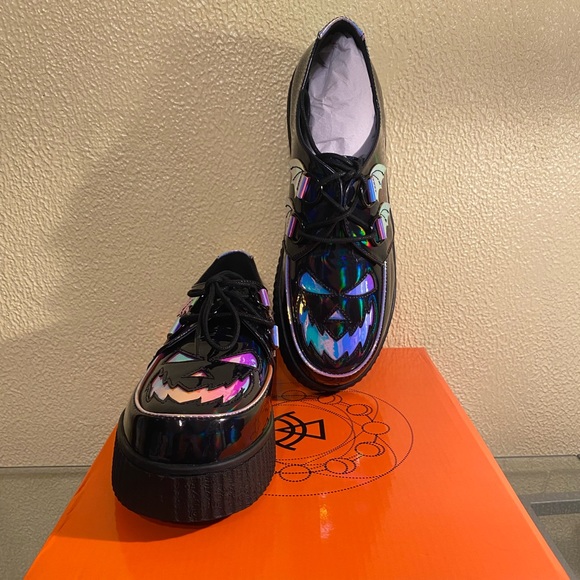 Strange Cvlt Galactic Black Atlantis Holographic Scary Jack Krypts - Size 11 - Picture 2 of 3